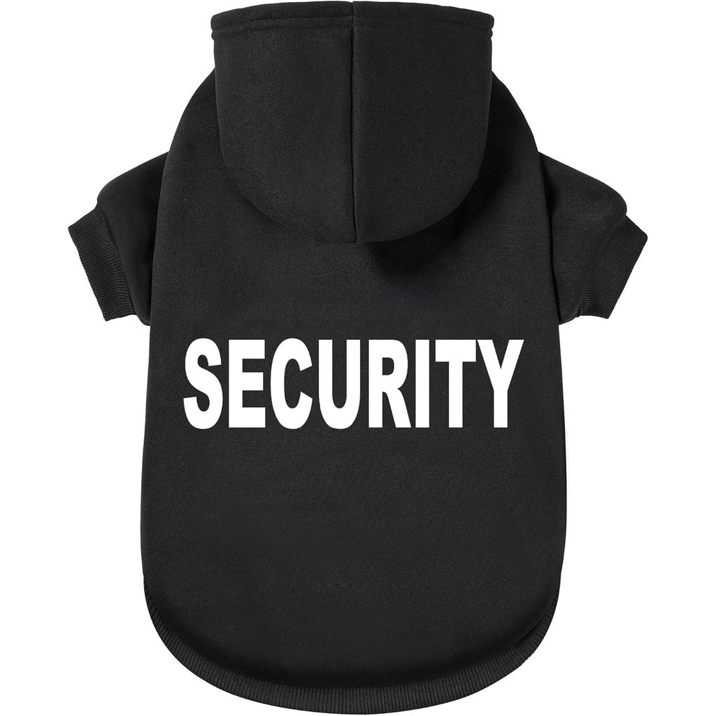 Áo Hoodie cho chó GreenJoy Security - Áo len mềm mại và ấm áp có thiết kế lỗ dây xích cho chó mèo, á