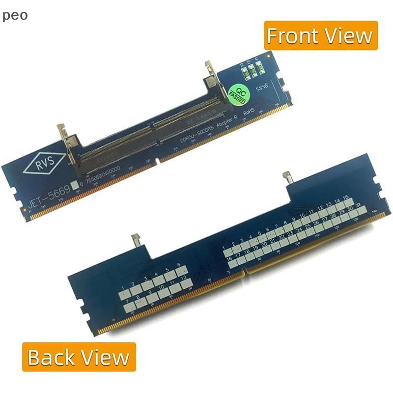 [PEO] Laptop DDR5 RAM Sang Máy Tính Để Bàn DDR5 U-DIMM Adapter Bảo Vệ Thẻ Nhớ Bộ Chuyển Đổi DDR5 Bộ 