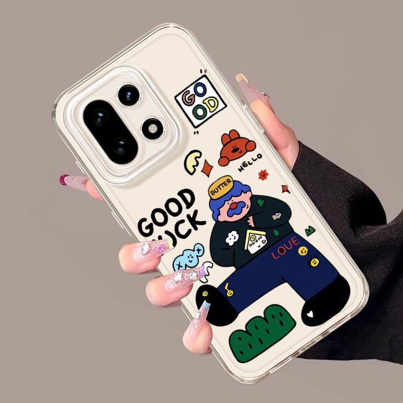 Uncle Beard Thích Hợp OnePlus 15T Ốp Lưng Điện Thoại Phong Cách Mới 1Plus 15 Trong Suốt Chống Sốc 13