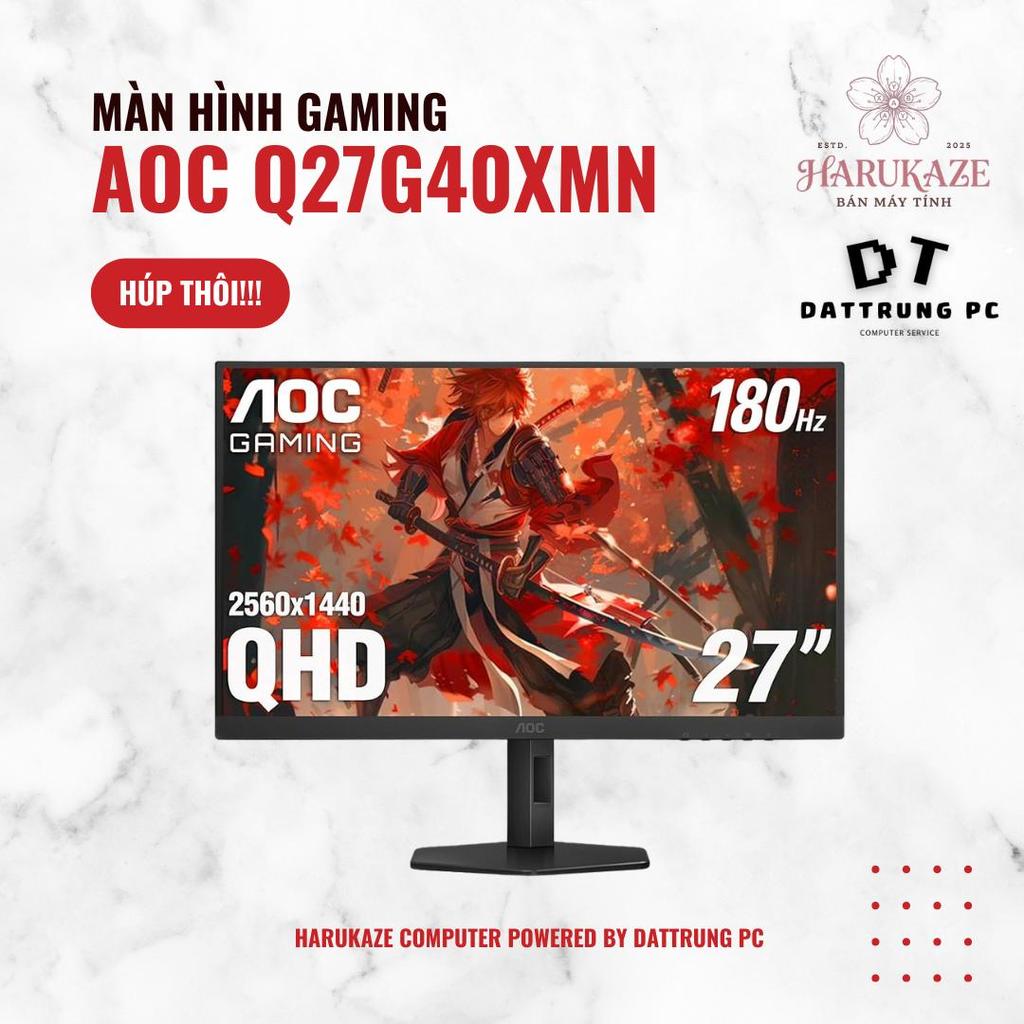 [Harukaze Labs] Siêu Phẩm AOC Q27G40XMN 27" | Công Nghệ Mini-LED Đột Phá | Độ Phân Giải 2K | 180Hz |