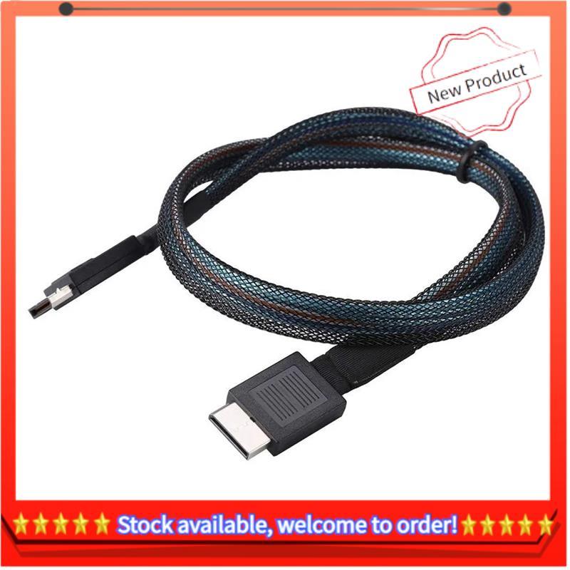 [/ Hàng có sẵn] Cáp nối dài dữ liệu Oculink PCIE4.0 MINI SAS 24Gbps SFF-8611 sang SFF-8611 Đường tru