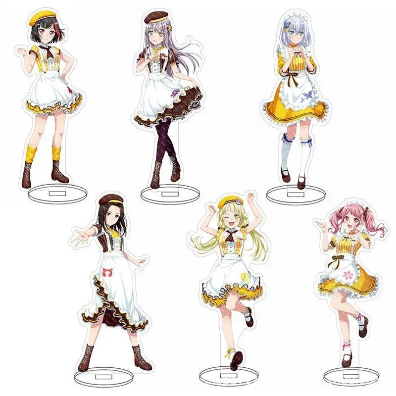 Mô hình Standee anime BanG Dream Sayo Hikawa Imai Lisa chất liệu mica cao 15cm trang trí bàn học quà