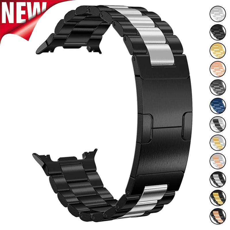 Dây đeo bằng thép không gỉ cho Samsung Galaxy Watch 8 40 / 44mm 8Classic 46mm Vòng đeo tay gấp kim l