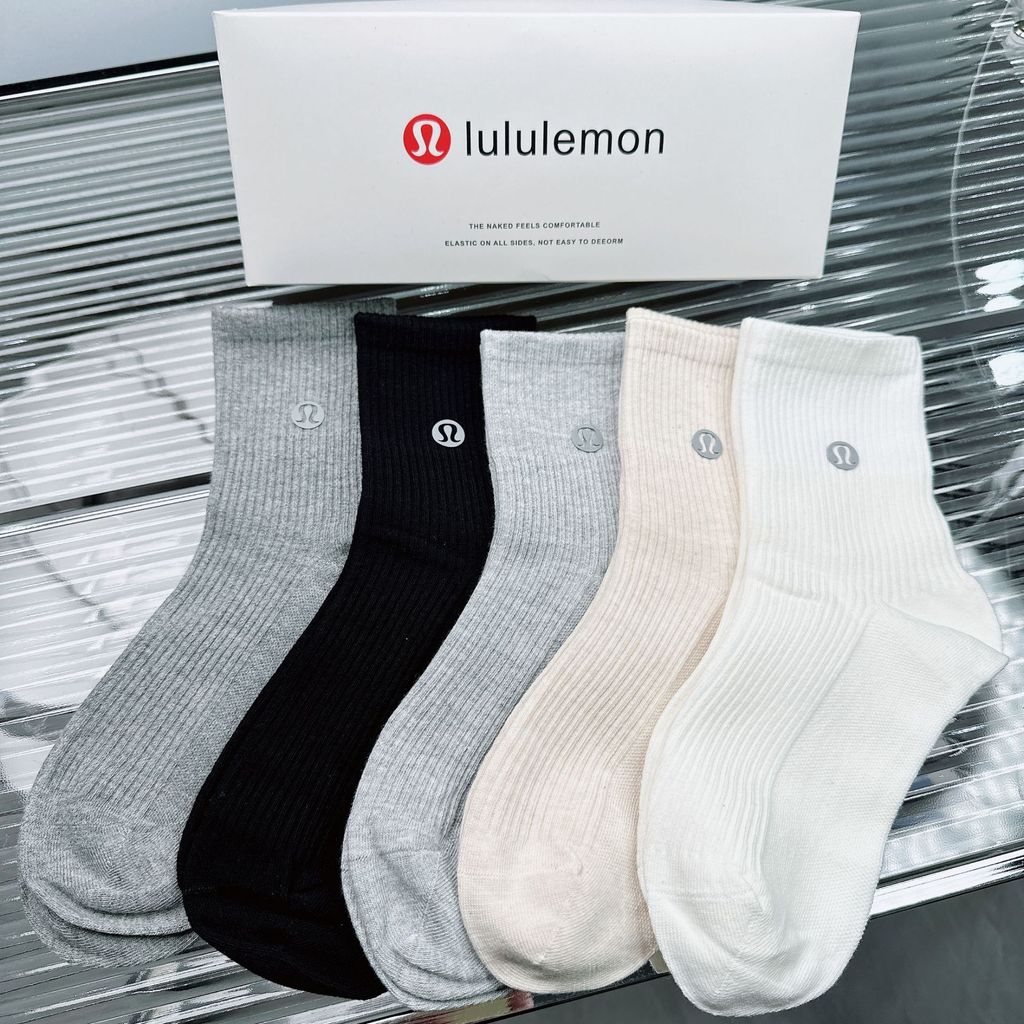 Lulululu Tất-Cotton Tất 5 Đôi Tất Thể Thao Hộp