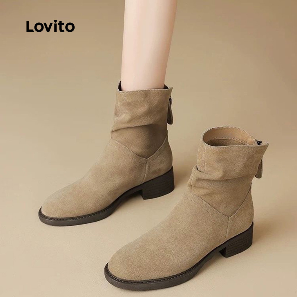 Lovito Giày bốt cổ điển và đa năng thường ngày dành cho phụ nữ (Vietnamese) LFA103089