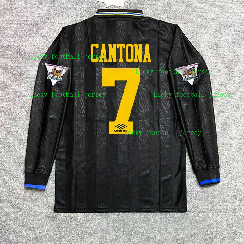 Áo bóng đá dài tay cổ điển Manchester United 1993 / 94, Beckham, Cantona, Hughes, Giggs, Keane, Joel