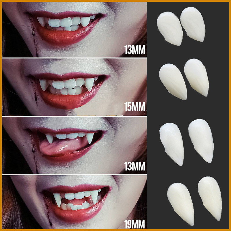 Popular~Halloween vampire zombie dentures Prank Denture Toy Party dentures, fangs, masquerade dentur