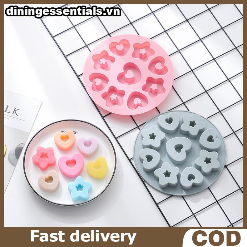 DN Đa Năng Trái Tim Ngôi Sao Nhỏ Bánh Quy Làm Dụng Cụ Lấp Lánh Ngôi Sao Chocolate Muse Bánh Khuôn Si