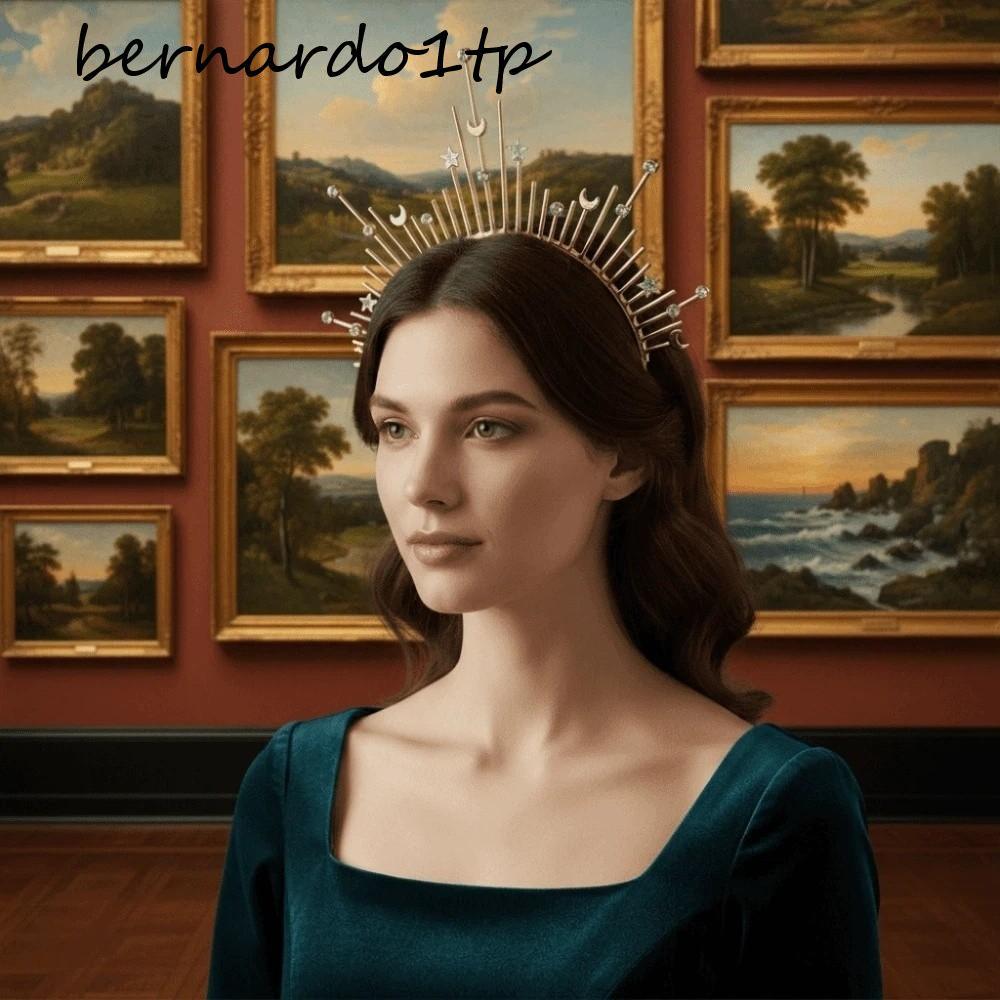 BERNARDO Glory Sun Crown - Trang sức đầu Goth cho cosplay và tiệc sinh nhật