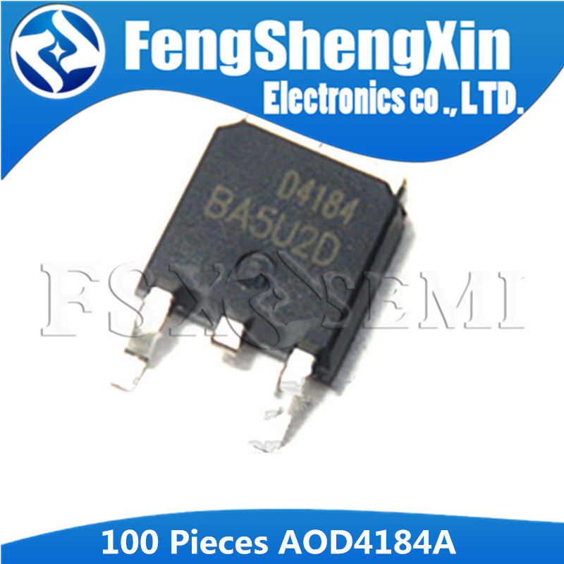 100 Cái / lô AOD4184A TO-252 D4184A AOD4184 D4184 MOSFET