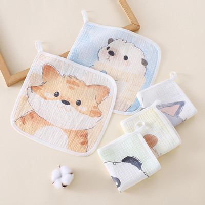 100% Cotton Cho Bé Muslin Vuông Mềm Gạc Mặt Khăn Lau Trẻ Sơ Sinh
