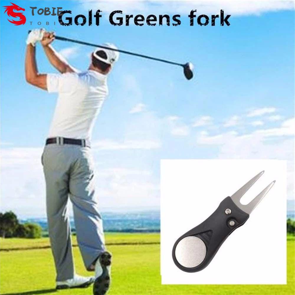 TOBIE Rãnh Cleaner Có Thể Gập Lại Golf Marker Drop Ship Thép không gỉ Đặt Xanh Switchblade Pitch