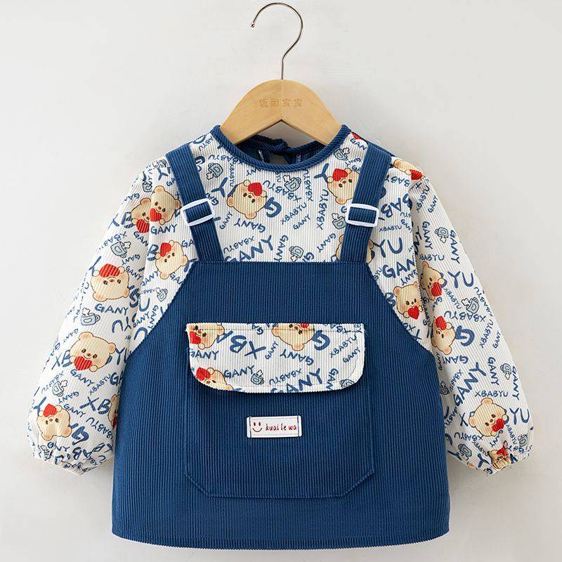 Children's Gown Waterproof Baby Eating Bib Outer Wear Babies' Apron Bib Protective Clothing dg15