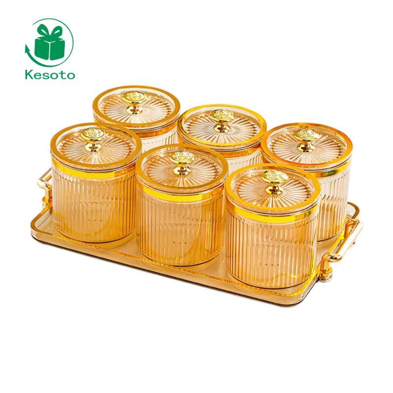 Khay đựng trái cây khô Kesoto có nắp Khay khai vị Hộp đựng đồ ăn nhẹ Hộp đựng thực phẩm