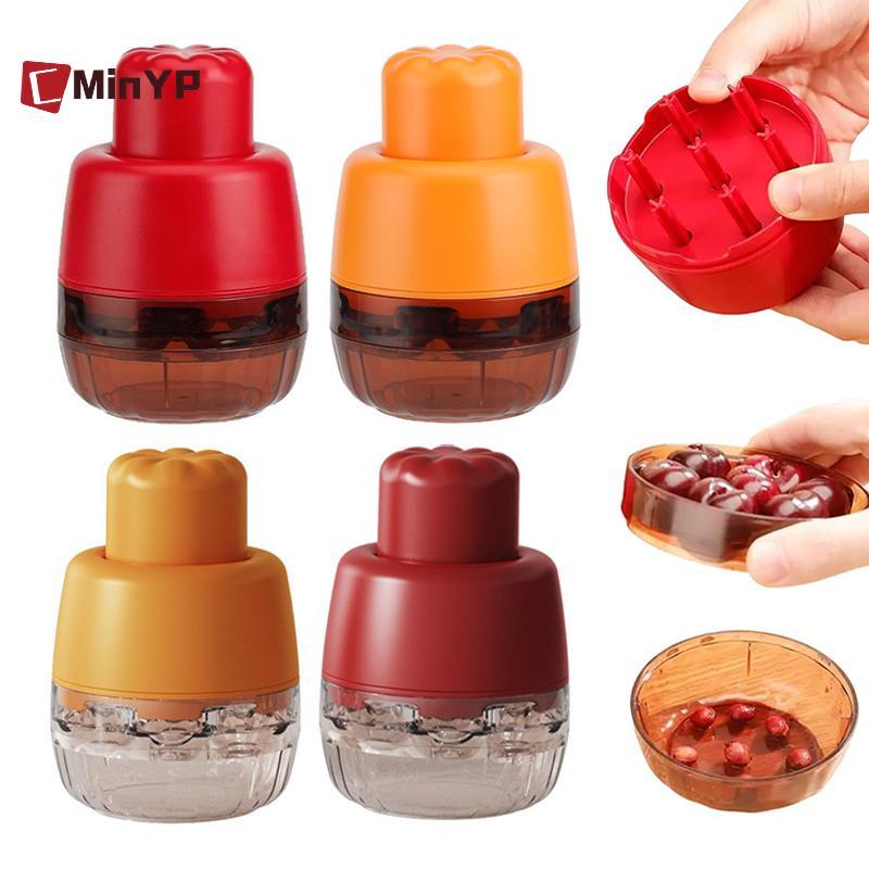 CMinYP Cherry Pitter Tool, 7 lỗ đa năng Cherry Pit Remover, 7 trong 1 Cherry Seed Remover Quick, Por