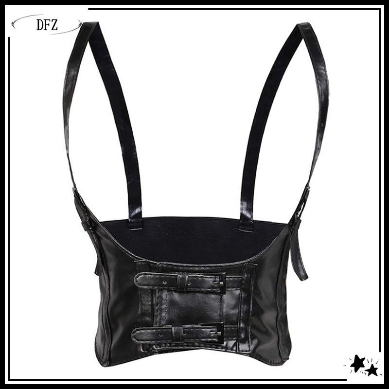 TOMJ Corset Waspie Underbust cho Nữ, Material Da, Phù hợp Underbust