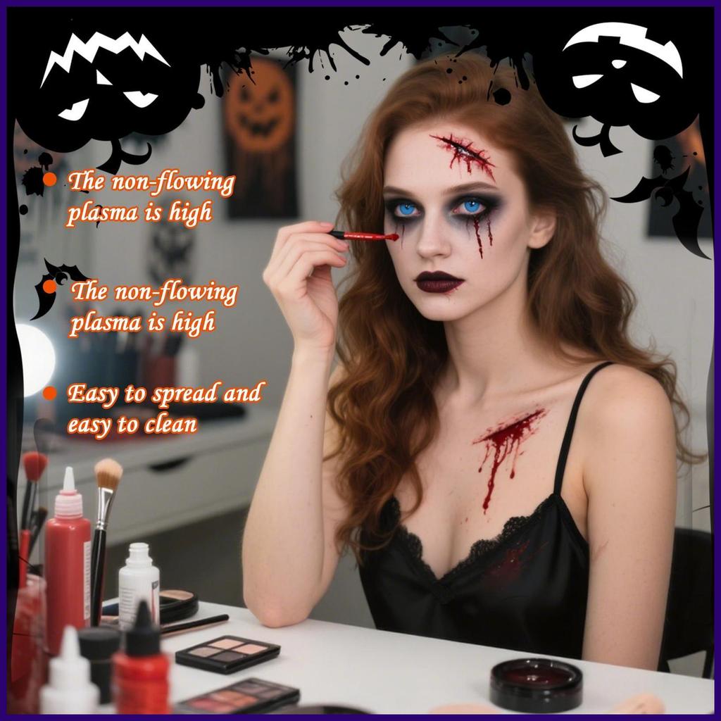 Halloween Máu Giả Halloween Sát Máu Giả Đạo Cụ Giả Mạo Vai Đáng Sợ Phụ Kiện Chơi Cho Phim Người Biểu