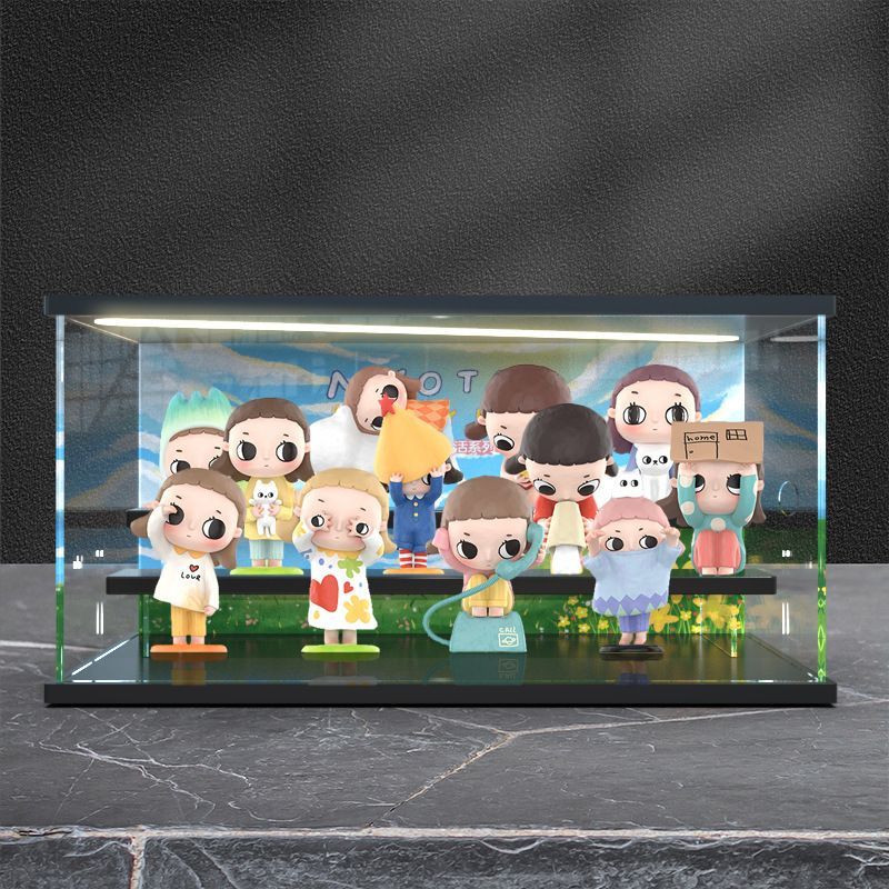 Thích hợp cho POPMART bong bóng Mart Nyota mềm dòng cuộc sống mù hộp hiển thị Acrylic dễ thương