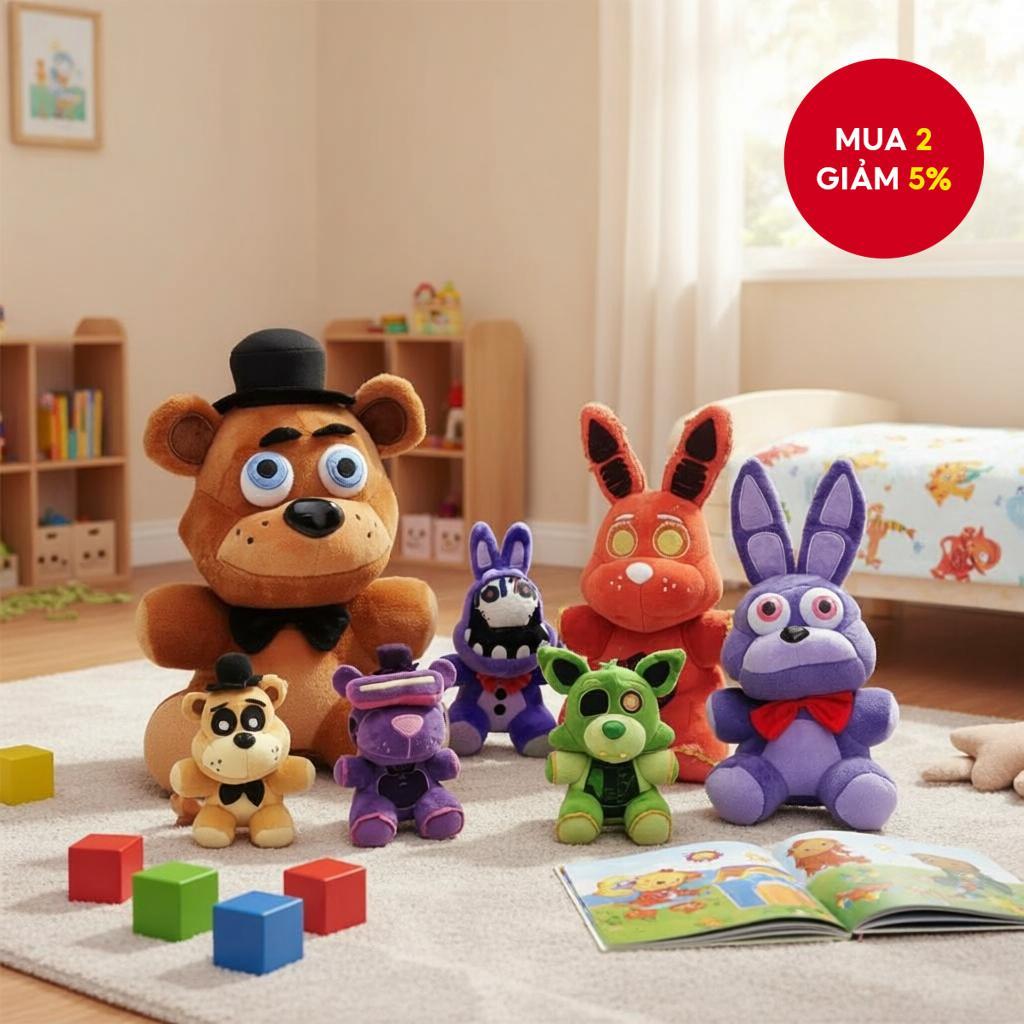 Mới Đồ chơi nhồi bông Five Nights at Freddy's dài 22-25 CM hình gấu thỏ làm quà tặng sinh nhật Giáng