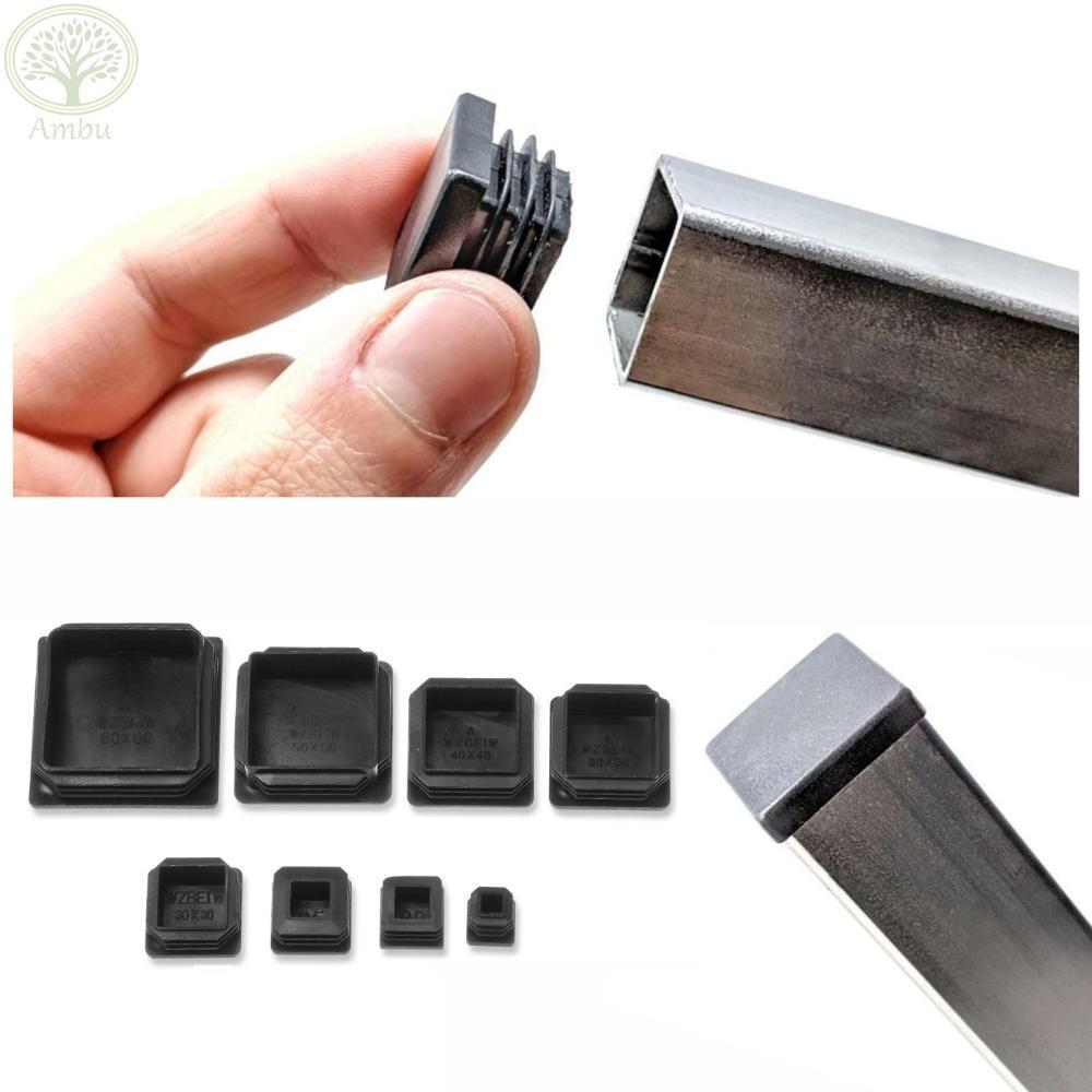 AMLU 10 Cái / bộ Trống Cuối Mũ Ghế Chân Mũ Vuông Mũ Nhựa Bảo Vệ