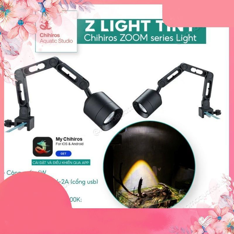 Chihiros Z Light TINY (Zoom) – Đèn LED siêu rọi mini, điều khiển Bluetooth qua App My Chihiros .nama