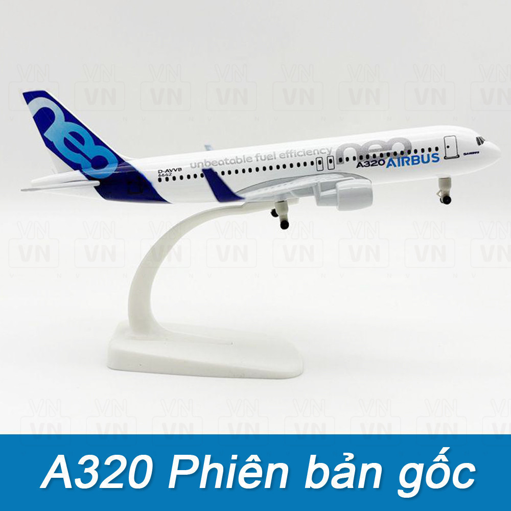 Mô Hình Máy Bay Cao Cấp A320, A330, 747, 777, 787 - VNA, Vietjet, Bamboo - Có Bánh Xe, Ảnh Thật F5