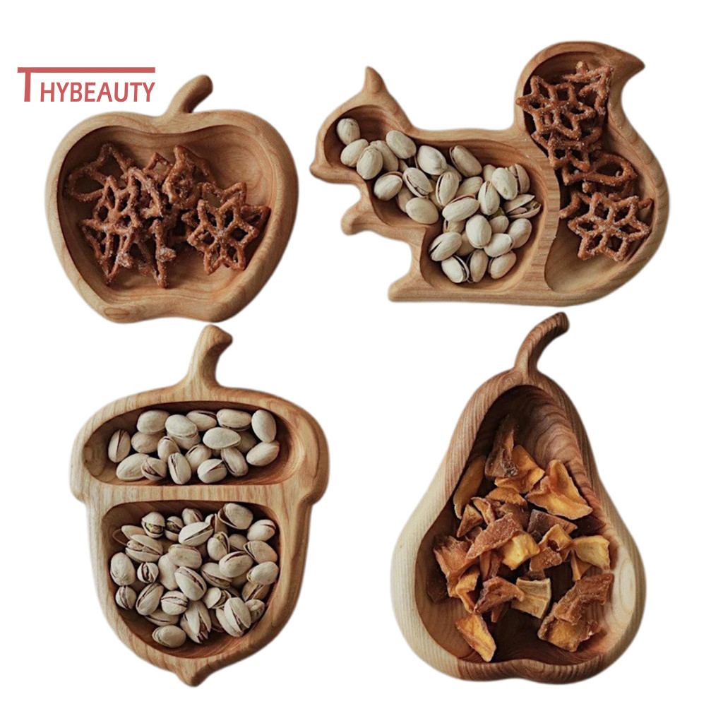 Khay khai vị nhỏ Hạt gỗ Bát ăn nhẹ Khay đựng đồ ăn nhẹ bằng gỗ Đĩa phô mai dễ thương Món khai vị nhỏ