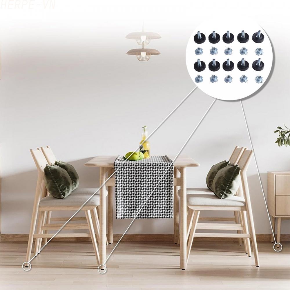 [HERPEVN]Adjustable Anti Slip Furniture Leveling Feet Stable Solution for Uneven Surfaces[Ready stoc