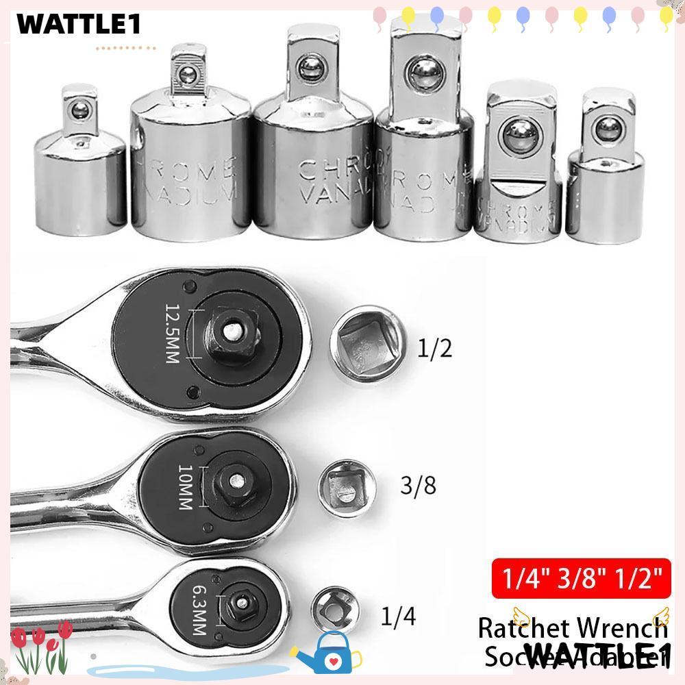Cờ Lê 1 Cái Tay Cờ Lê Ratchet, Bộ Chuyển Đổi Đầu 1 / 4 3 / 8 1 / 2 Inch Ổ Cắm Adapter, Bộ Chuyển Đổi