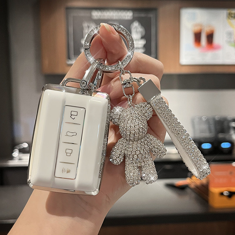 Chất liệu tpu TANK vỏ chìa khóa xe ô tô cho Tank 500 Tank 300 diesel Tank 400 móc khóa xe gấu dễ thư