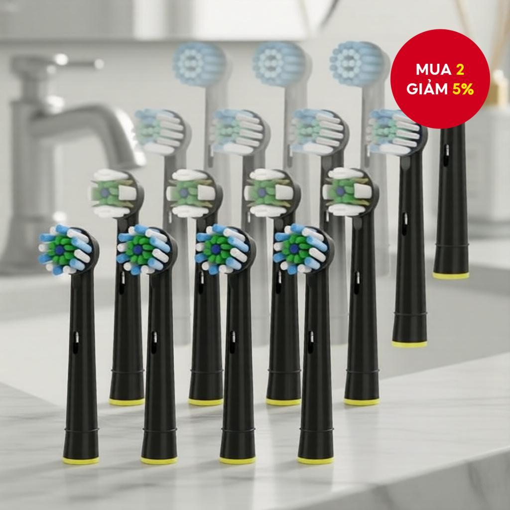 4 đầu bàn chải thay thế EB50 Cross Action cho bàn chải đánh răng điện Oral B D12 D16 D100 3757 3709 