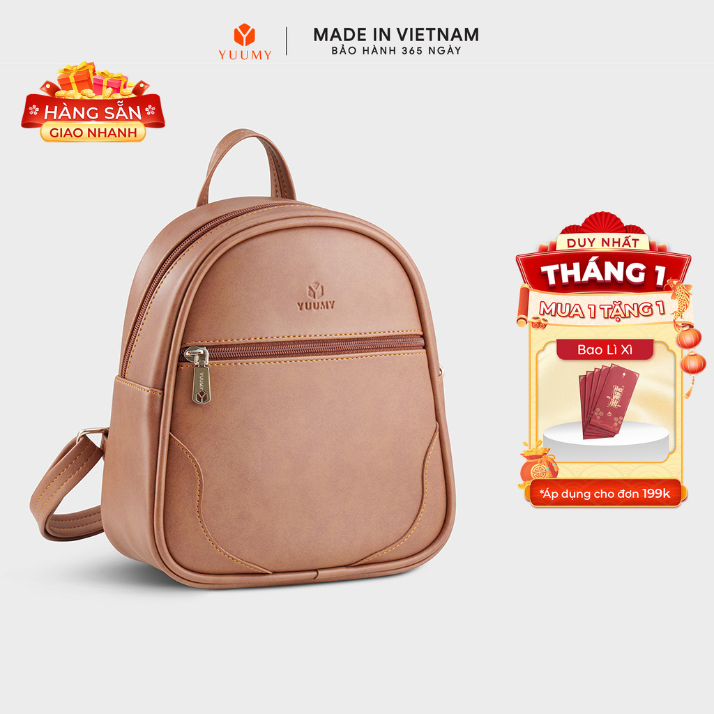 Balo Yuumy (Thời trang nữ mini dáng tròn - Balo da Liberal YBA115) Bagsmart