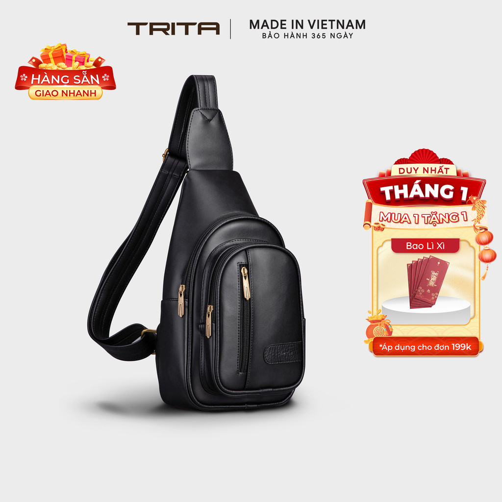 Balo Trita (Thời trang nam đi chơi - Balo da RBAC01) Bagsmart