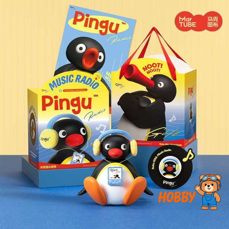 Hàng sẵn có Mark Tabric Pingu Penguin Loa Bluetooth Âm thanh Giáng sinh Quà tặng sinh nhật cho bé gá