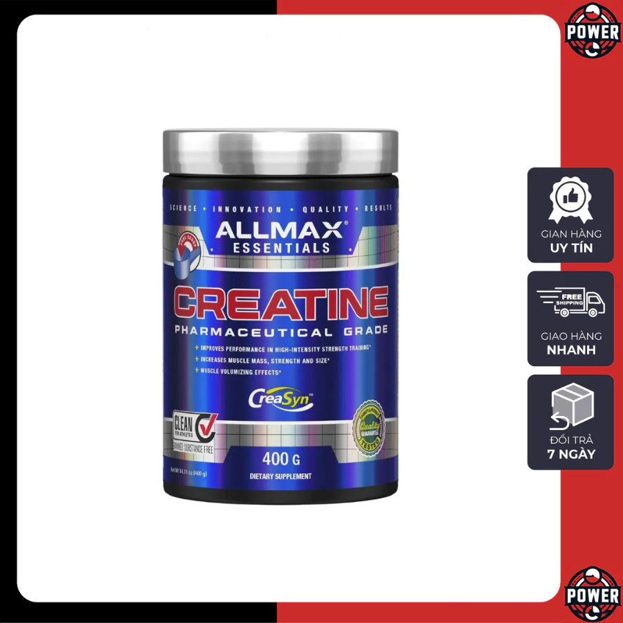[FreeShip] Creatine ALLMAX Micronized 400g Cơ Bắp Phát Triển