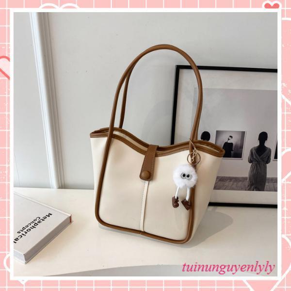 Túi tote túi xách nữ công sở da mềm kèm charm mây kiểu dáng sang trọng K316