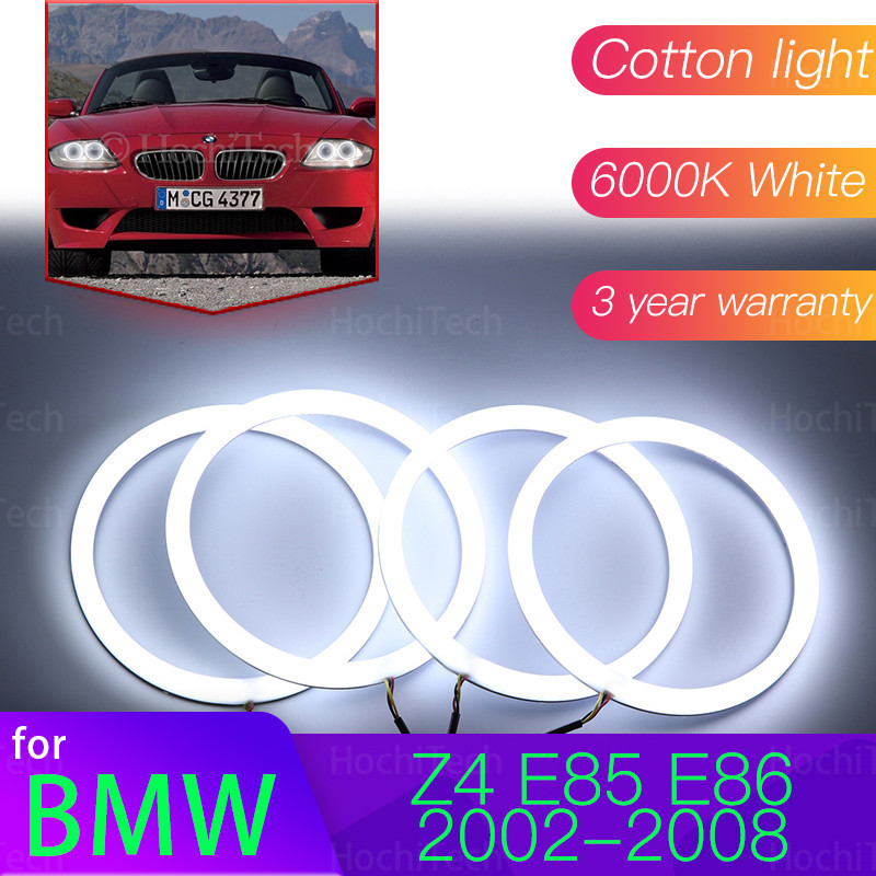 Angel Eyes Kit 6000L Cotton Trắng Halo Ring Light cho BMW Z4 E85 E86 2002-2008