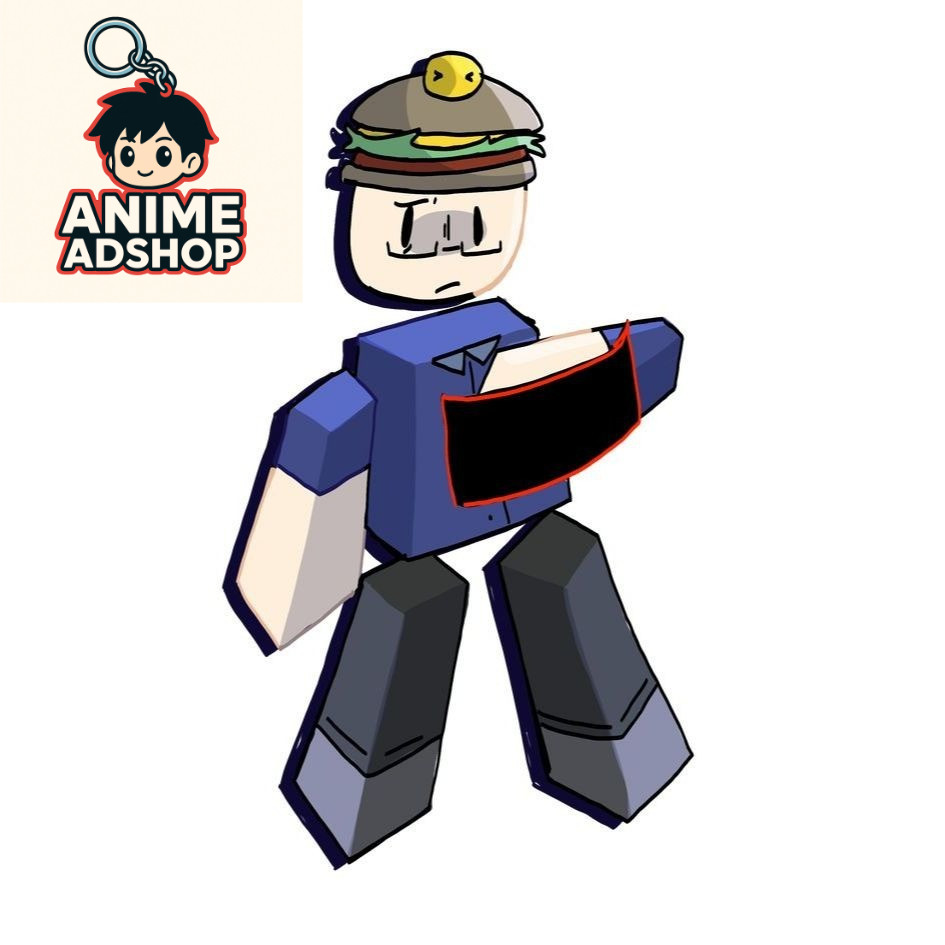 007n7 forsaken roblox KEYCHAIN Anime_Adshop