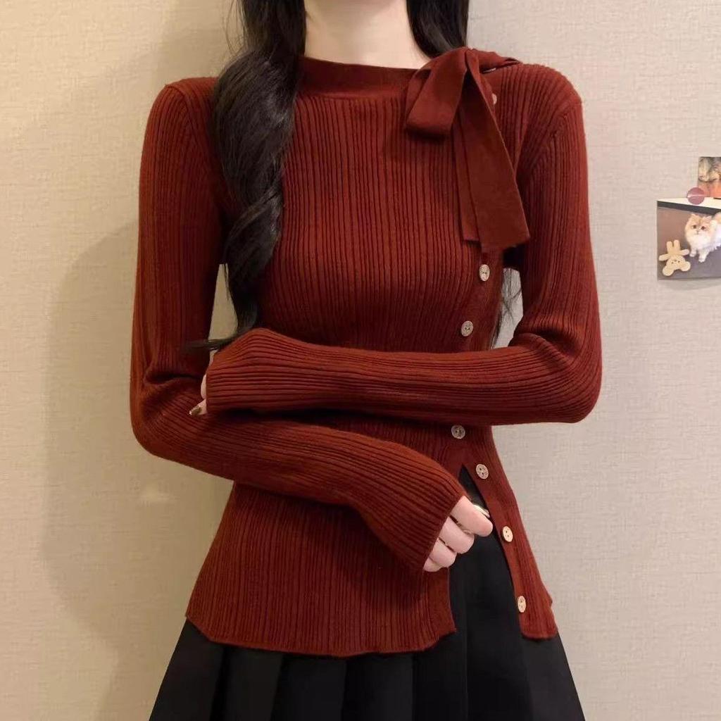 Áo Len Đỏ Angola Phong Cách Pháp, Perfect Cho Mùa Thu Đông