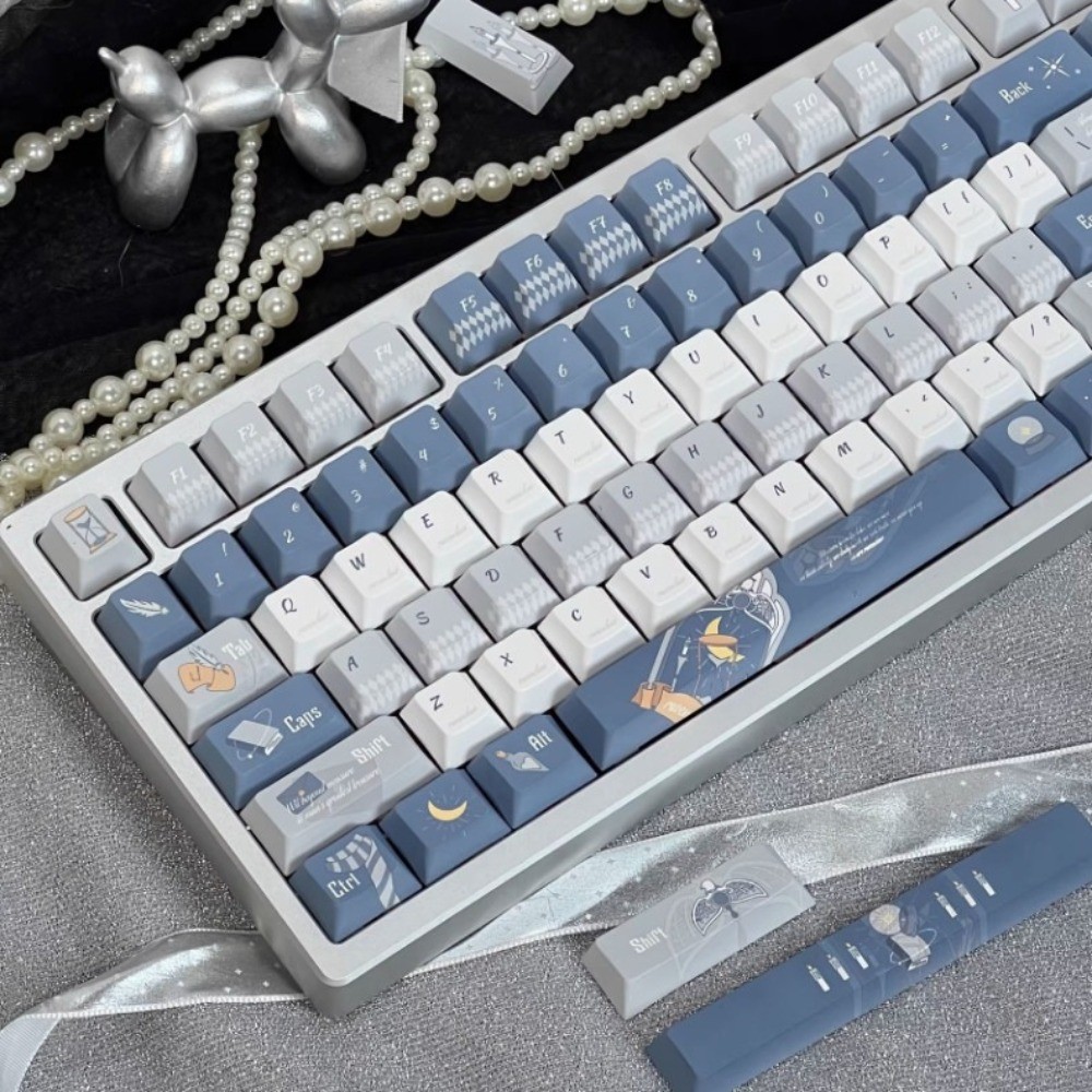 Harry Potter Keycaps 120 + Phím Cherry Profile PBT Dye Thăng hoa Wooting Aula F75 Cơ Keycap Feather 