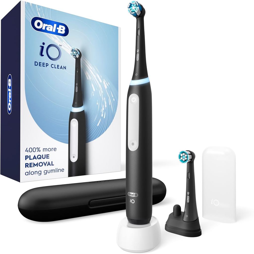 Bàn chải đánh răng chạy bằng điện có thể sạc lại Oral-B iO Deep Clean, màu đen với iO Series 3 Limit