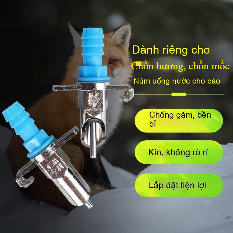 10 Vòi Uống Nước Tự Động Cho Chồn Hương Inox 10 Li Núm Uống Tự Động Chồn Mốc Núm Uống Tự Động Cho Cầ