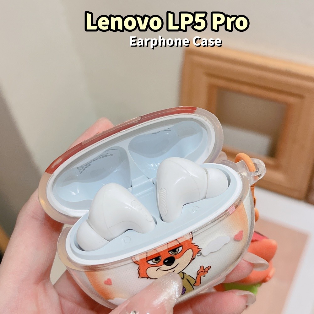 Dành Cho Lenovo LP5 Pro Ốp Lưng Silicon Mềm Vỏ Tai Nghe Họa Tiết Mèo Hoạt Hình