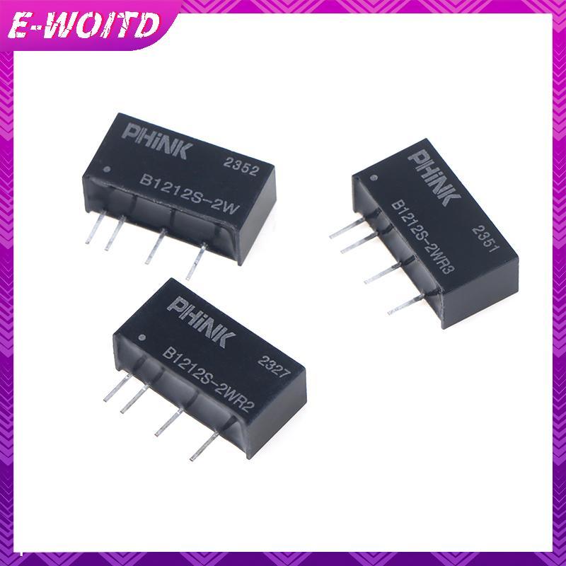 E-WOITD B1212S-2W B1212S-2WR2 / R3 12V Đến 12V DC-DC Mô-đun nguồn cách ly Bảo vệ ngắn mạch Phụ kiện 