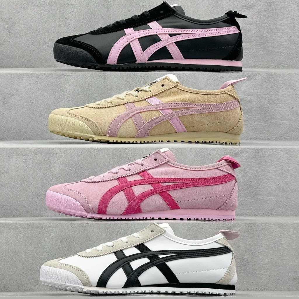 Tiger Tiger Onitsuka Tiger German Training Shoes Nam Nữ Slip-On Da Bò Thể Thao Giải Trí Thoáng Khí T