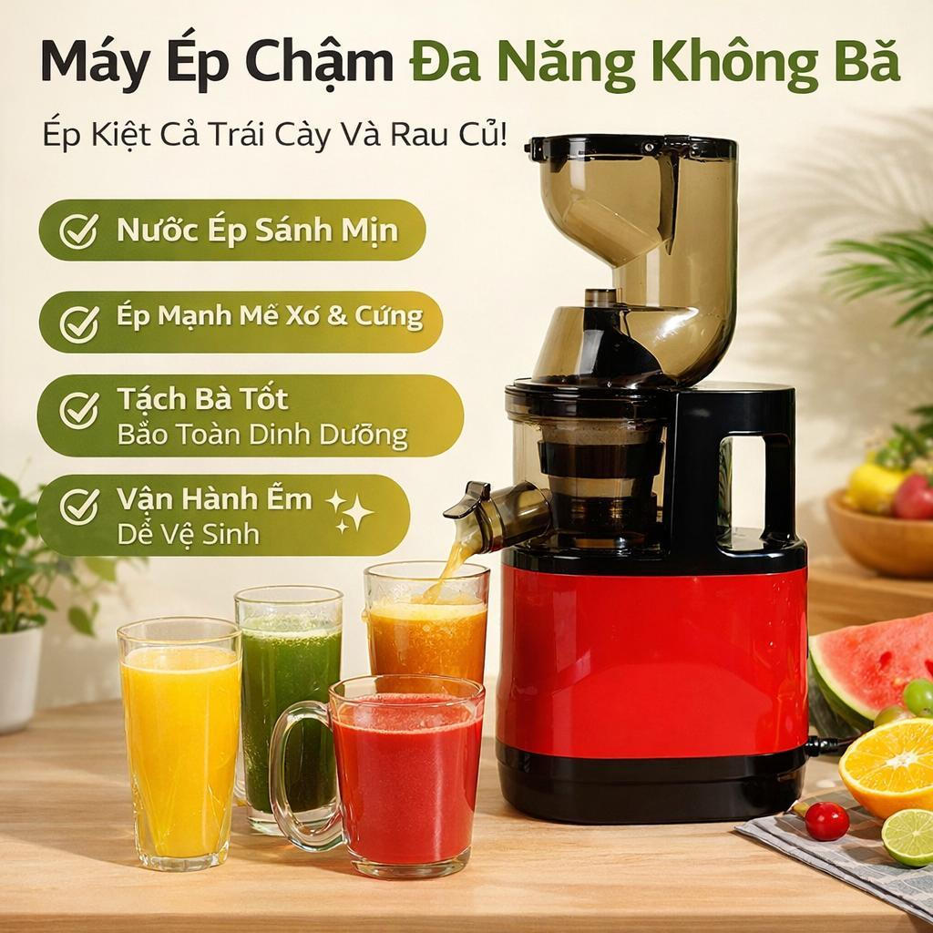 [Hàng có sẵn giao hàng cùng ngày]Máy ép nước trái cây không lọc, loại bỏ hạt, dành cho gia đình, nhỏ gọn, dùng cho cả tr