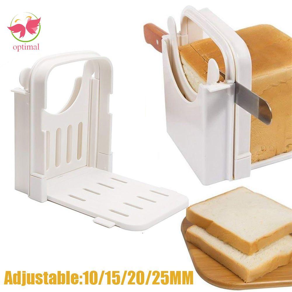 Máy cắt bánh mì nướng giới hạn OPTIMAL Máy làm bánh mì nướng bằng nhựa có hướng dẫn cắt Máy cắt lát Bagel