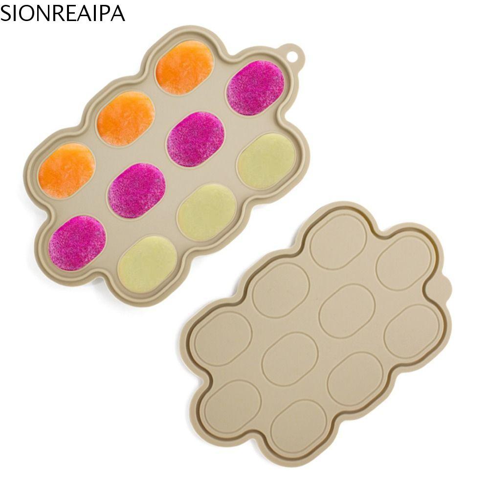 SIONREAIPA Khuôn Popsicle sữa mẹ cho bé, Máy làm tủ đông Nibble bằng silicon không chứa BPA bền bỉ