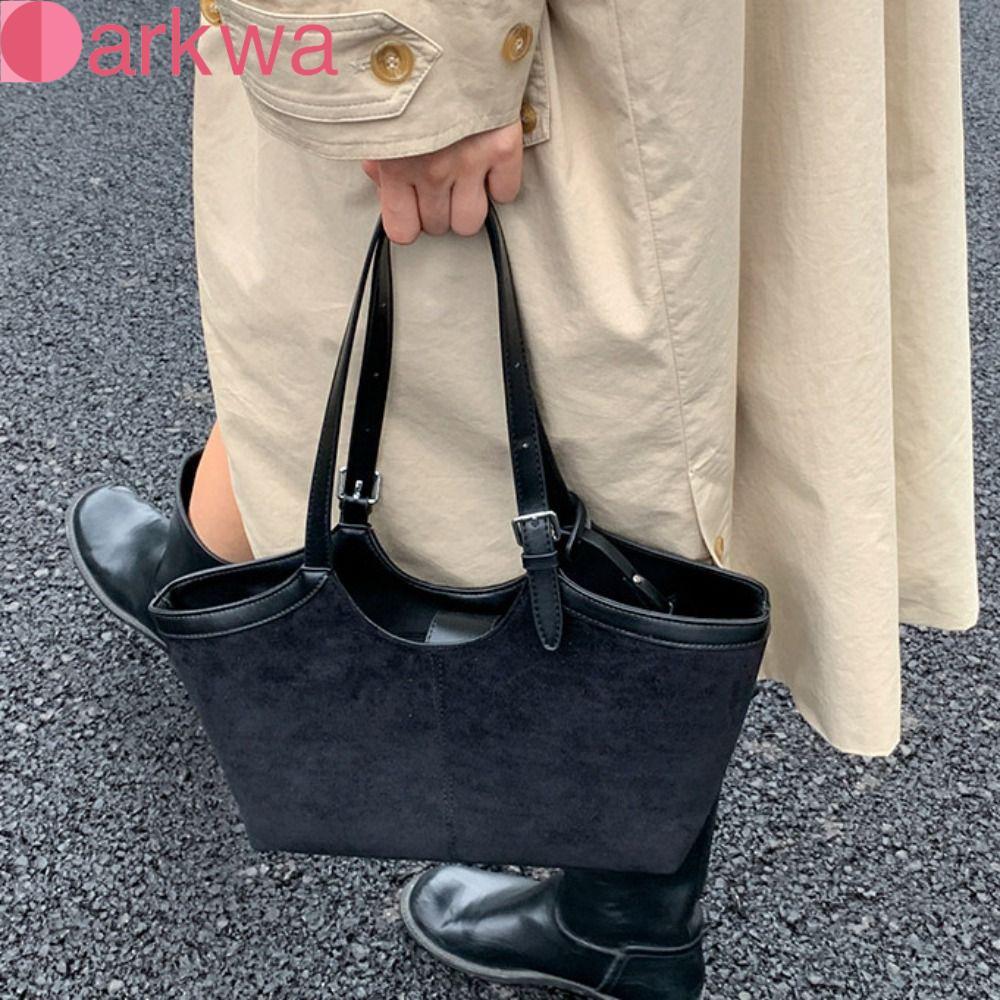 DARKWA Matte PU Túi Tote Túi xách Công nhân văn phòng ngọt ngào