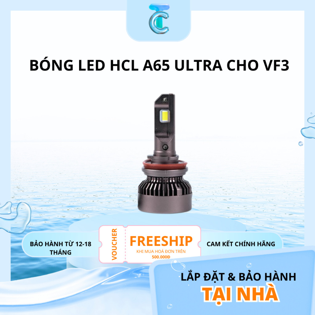 NEW 2026 Bóng Led HCL A65 Ultra Cho VF3 Công Suất 65w - Màu 5800K | Chính Hãng